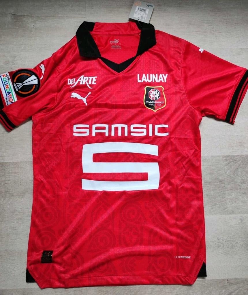 Rennes Voetbal Thuisshirt Origineel Nieuw 2024, Envoi, Comme neuf