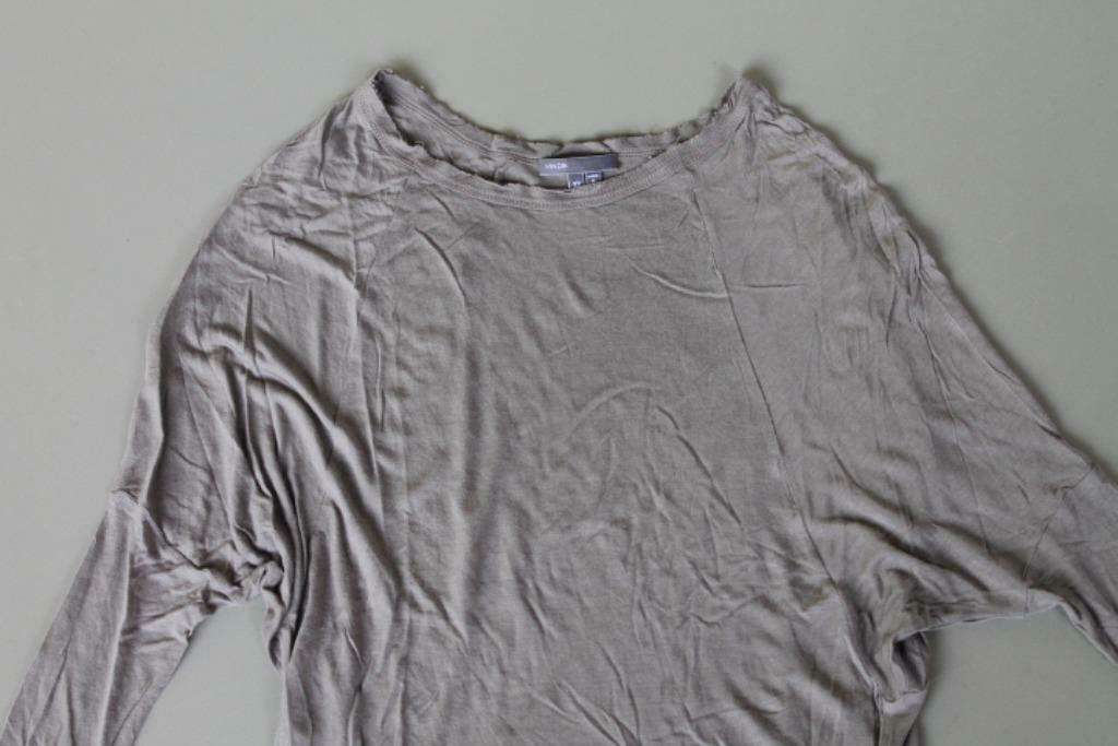 Zalige kakikleurige longsleeve Vince met zijde, Kleding | Dames, Overige kleuren, Verzenden, Lange mouw, Maat 34 (XS) of kleiner