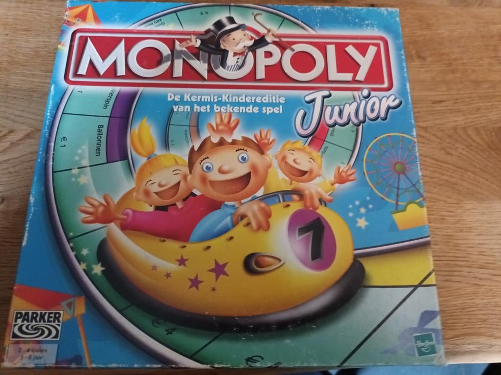 Monopoly Junior- kermiseditie, 1 ou 2 joueurs, Enlèvement, Utilisé, Parker