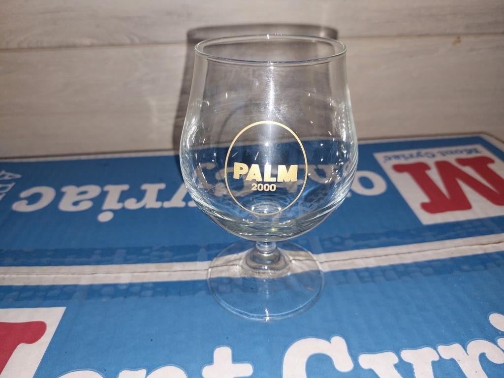 Palm 2000 bierglas, Ophalen of Verzenden, Zo goed als nieuw, Glas of Glazen, Palm
