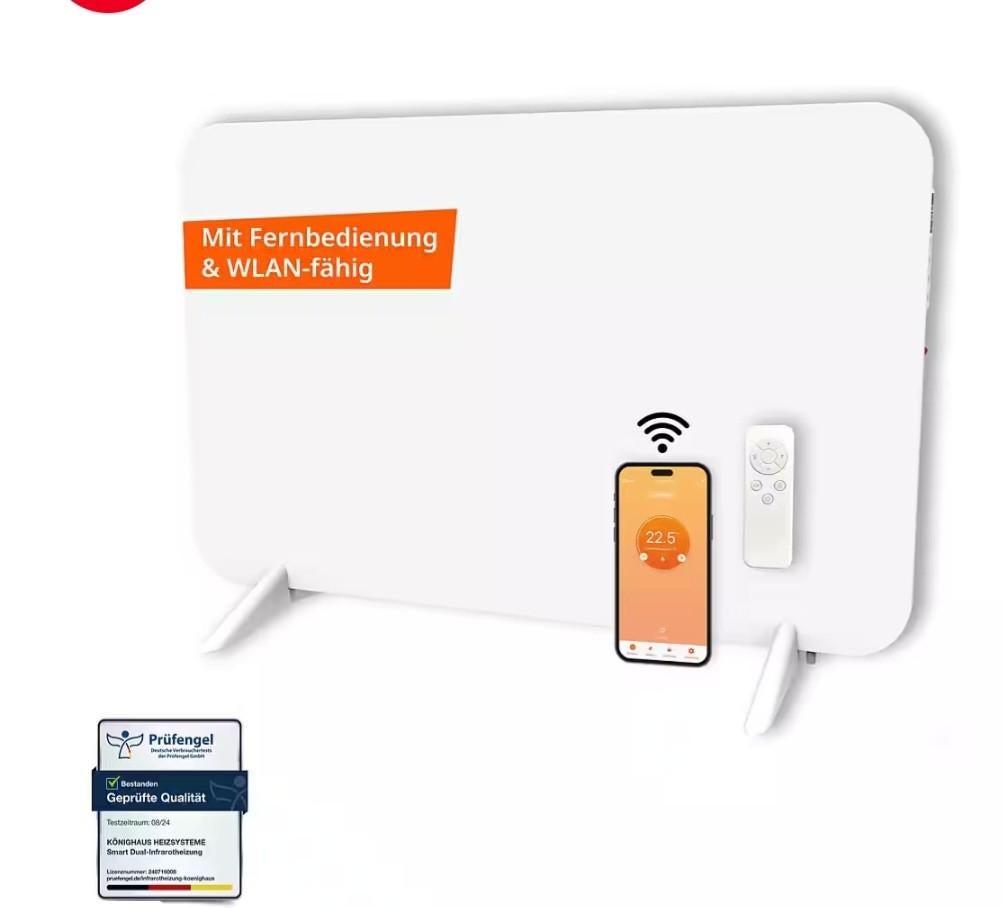 Infrarood verwarming 450W. 🪙Wifi🪙+Thermostaat. NIEUW, Verzenden, Nieuw