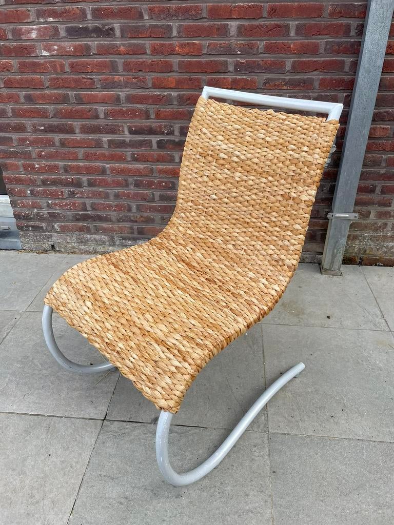 Rieten stoelen 2 stuks ideaal voor op kot, kamer of praktijk, Ophalen, Zo goed als nieuw, Riet of Rotan, Twee