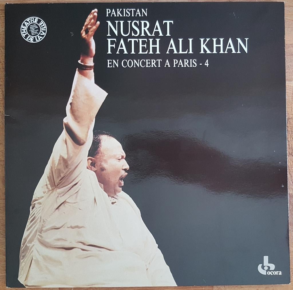 LP Nusrat Fateh Ali Khan - En Concert À Paris - 4 - 1988, Enlèvement ou Envoi, Comme neuf, 12 pouces