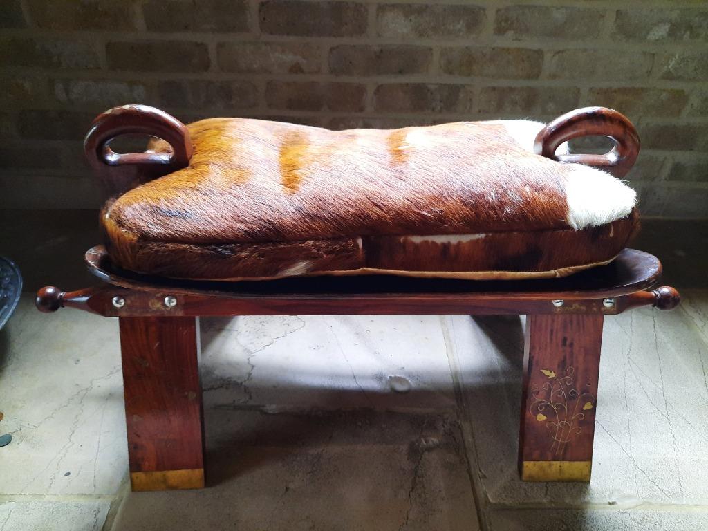 banc de selle avec coussin pour vache, Maison & Meubles, Enlèvement, Utilisé, Bois