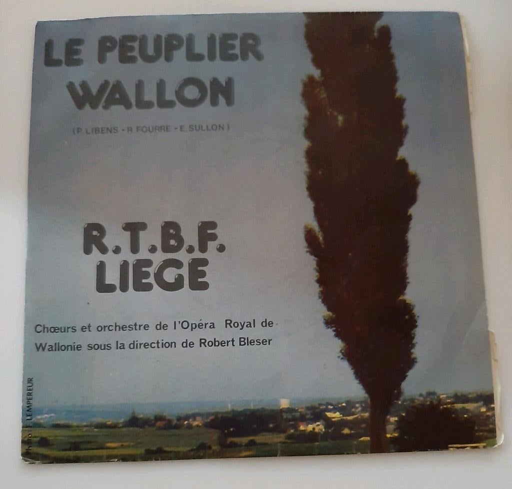 Vinyl 45trs- le peuplier wallon, libens, fourré, sullon, Enlèvement ou Envoi, Utilisé