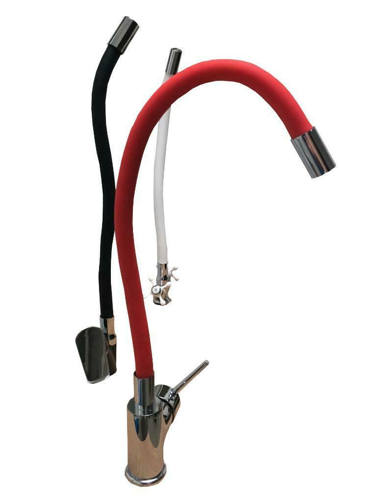 Mengkraan met flexibele draaibare hoge uitloop met 3 kleuren, Doe-het-zelf en Bouw, Ophalen of Verzenden, Nieuw, Chroom, Kraan