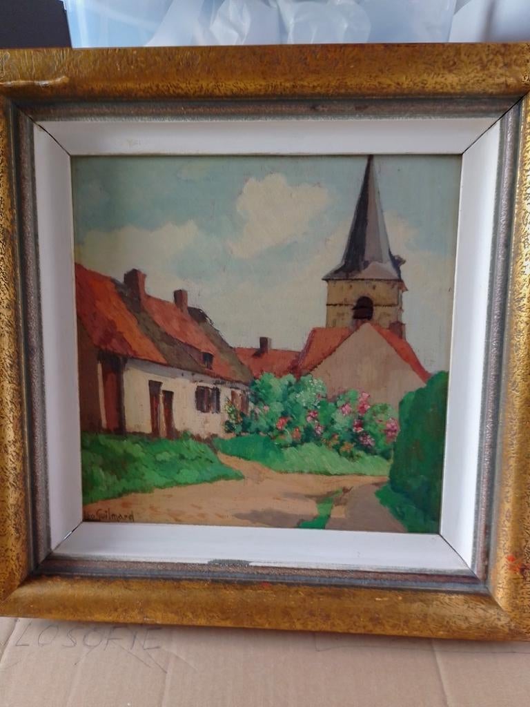 Oude kerk Sint-Agatha-Berchem, gesign. Leo Guilmard, Enlèvement