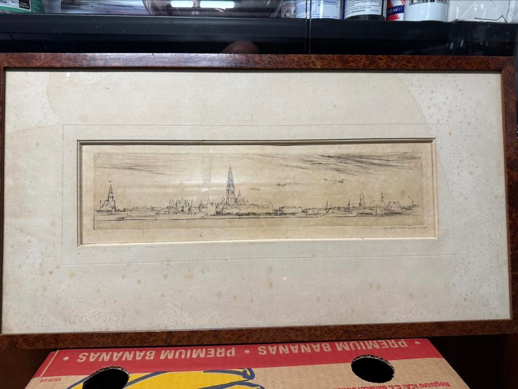 Ets Walter Vaes épreuve d’artiste, Antiek en Kunst, Kunst | Etsen en Gravures, Ophalen