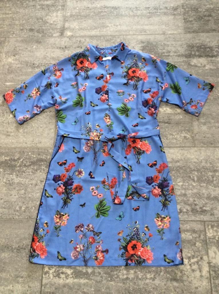 Jurk Vila Joy M/L, Maat 38/40 (M), Zo goed als nieuw, Verzenden, Blauw