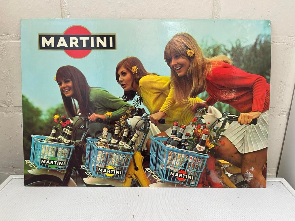 Martini glacoide reclame bordje nr 1 jaren 70 karton, Verzamelen, Merken en Reclamevoorwerpen, Ophalen of Verzenden, Zo goed als nieuw