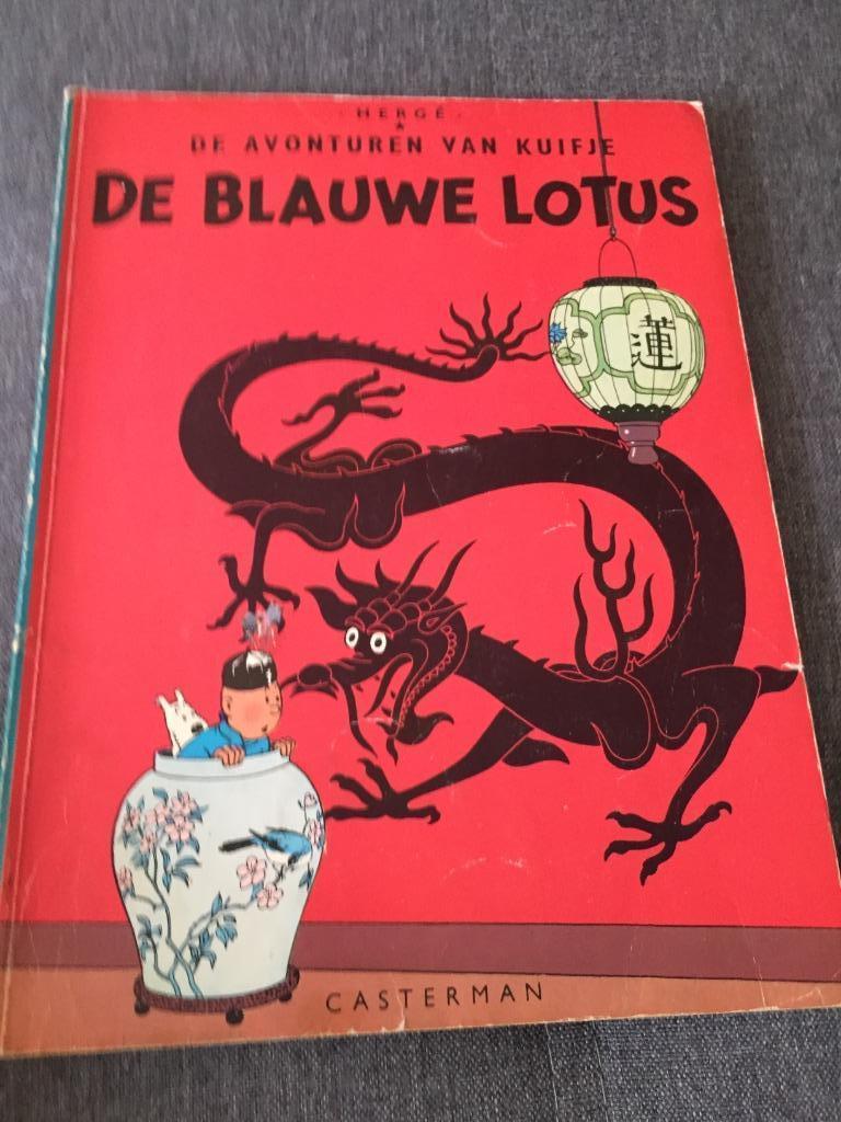 Kuifje De Blauwe Lotus, Boeken, Eén stripboek, Ophalen of Verzenden, Zo goed als nieuw, Hergé