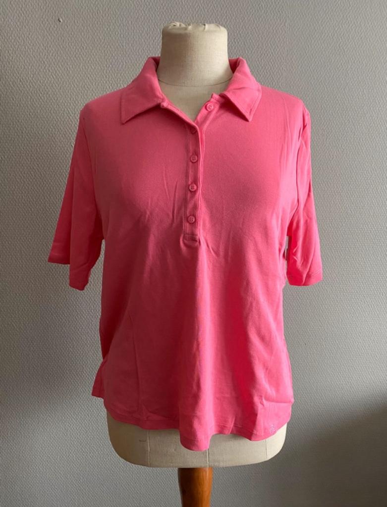 Fuchsia polo Betty Barclay maat 44, Taille 42/44 (L), Manches courtes, Rose, Betty Barclay