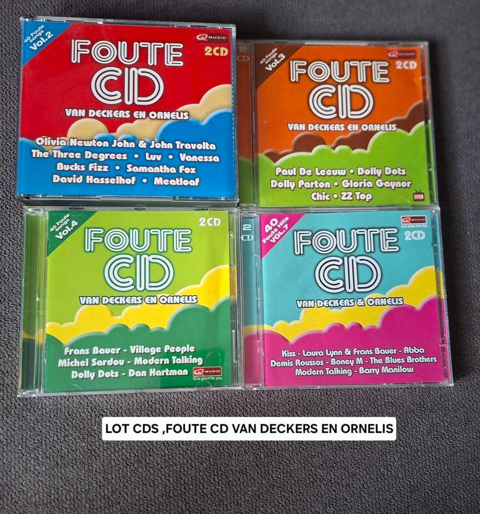 4 CDS FOUTE CD VAN DECKERS EN ORNELIS, Ophalen of Verzenden, Zo goed als nieuw, Pop, Boxset