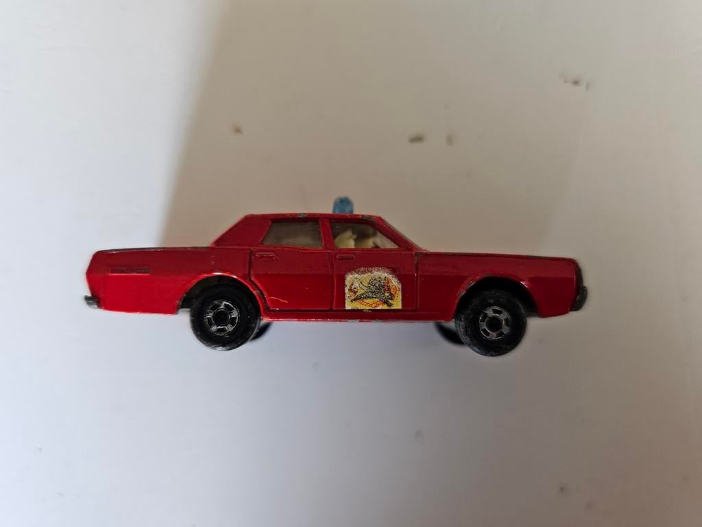 Matchbox lesney mercury pompier, Envoi
