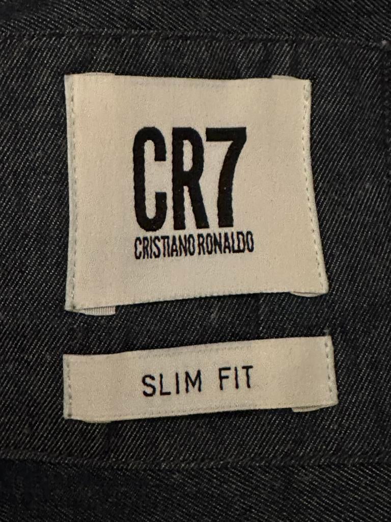 Exclusief jeanshemd Christiano Ronaldo in nieuwstaat, Kleding | Heren, Overhemden, Blauw, Halswijdte 38 (S) of kleiner, Ophalen of Verzenden