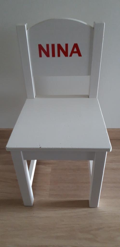 Houten kinderstoel met naam Nina, Ophalen, Gebruikt, Overige typen