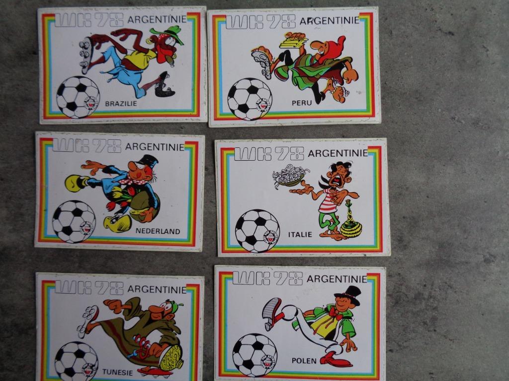 FCS ? AUTOCOLLANTS COUPE DU MONDE 78 ARGENTINE 1978 6X, Enlèvement ou Envoi