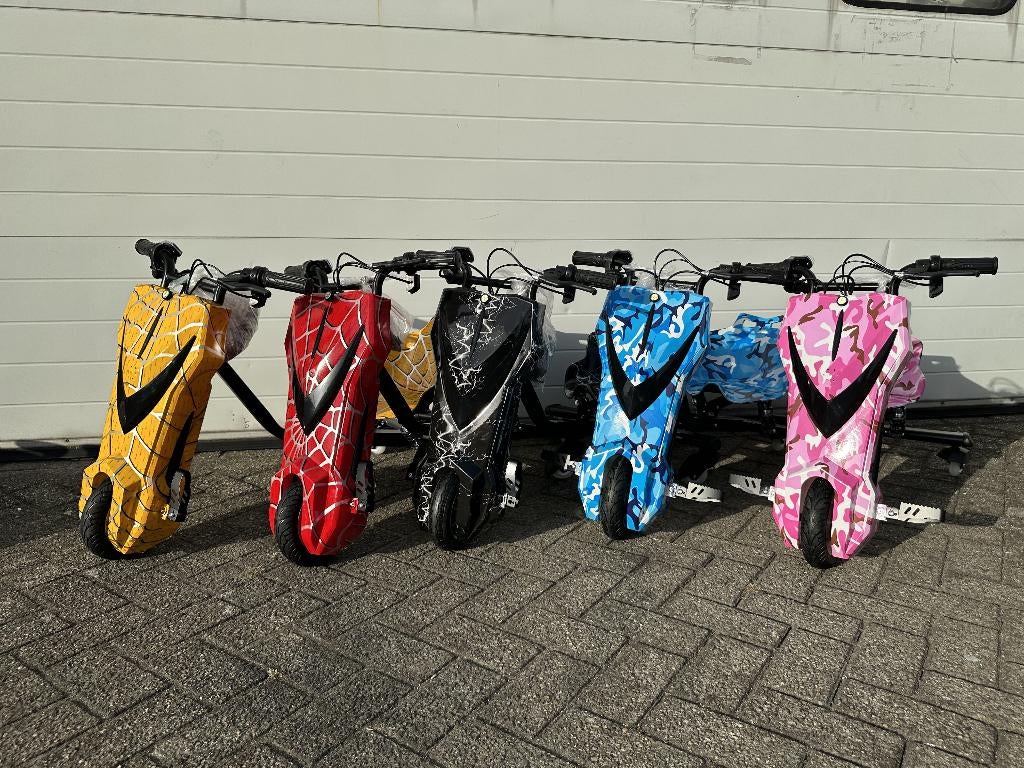 Elektrische Drift Trike Kart geel 250W 36V Bluetooth - Verin, Ophalen of Verzenden, Nieuw, Overige typen
