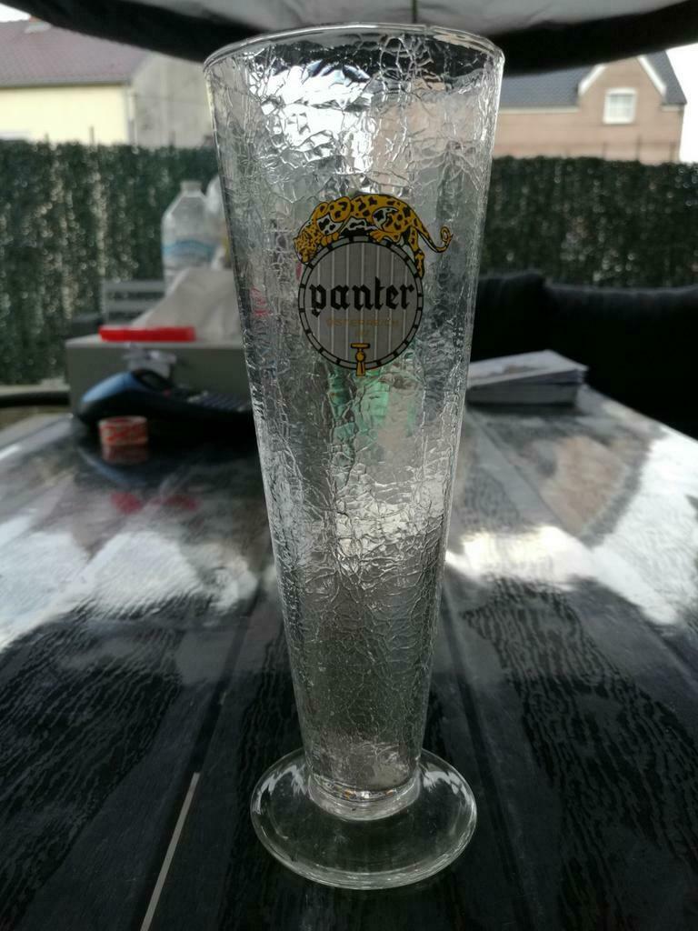 verre à bière Panter modèle craquelé, Verzamelen, Ophalen of Verzenden, Nieuw, Glas of Glazen, Overige merken