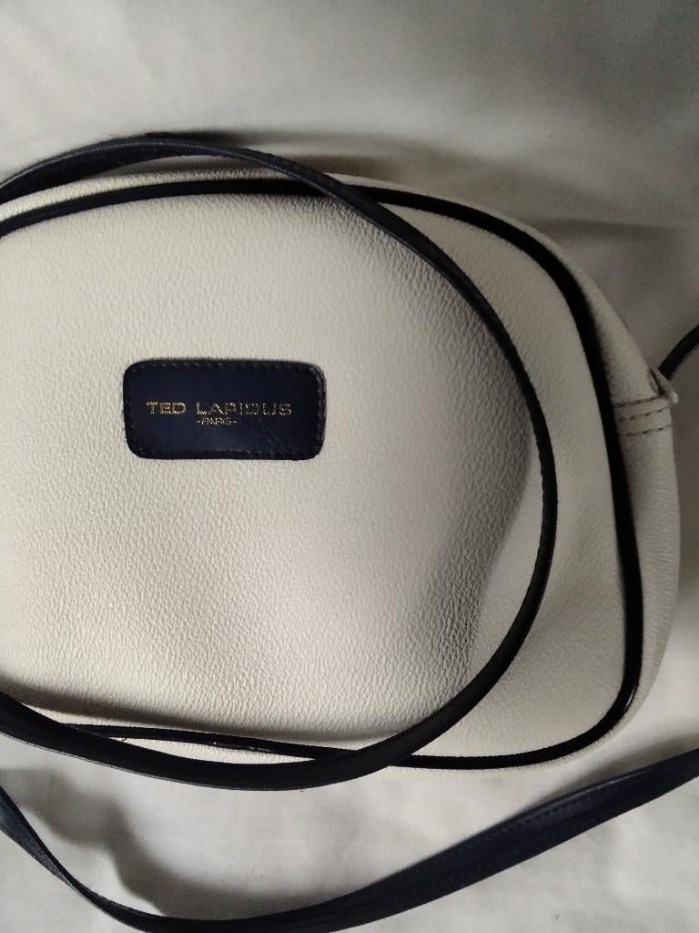 Petit sac à bandoulière blanc Ted Lapidus, Enlèvement ou Envoi, Utilisé, Blanc, Autres marques