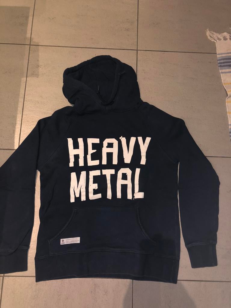 Franklin Marshall donkerblauwe sweater met kap SMALL, Kleding | Heren, Truien en Vesten, Zo goed als nieuw, Ophalen of Verzenden