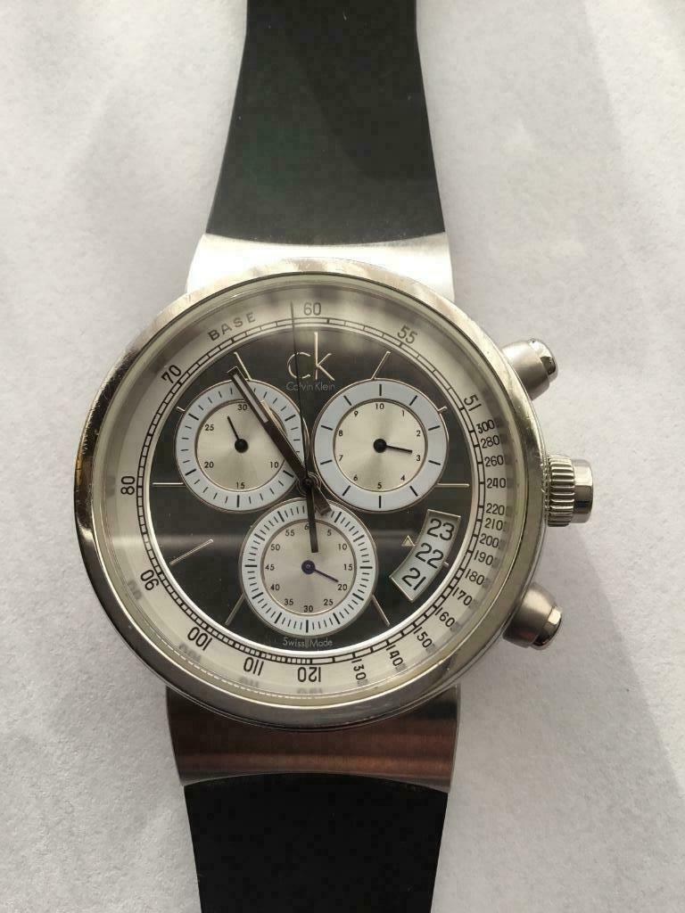 Horloge heren CK, Staal, Polshorloge, Overige materialen, Zo goed als nieuw