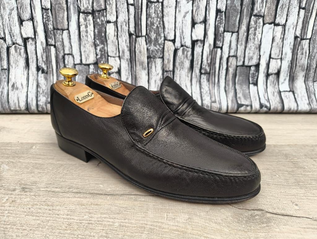 Moreschi Klassieke zwarte instappers voor heren - Maat 42,5, Vêtements | Hommes, Chaussures, Neuf, Moreschi, Flâneurs, Noir