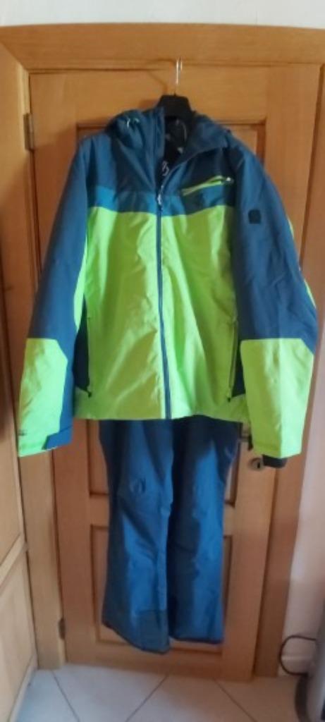 ski-ensemble (broek+vest) "Dare 2B"   blauw/fluo groen, Kleding | Dames, Wintersportkleding, Zo goed als nieuw, Overige typen