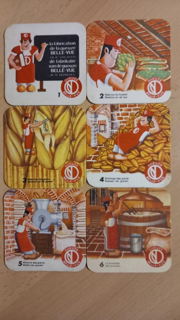 Sous-bocks Belle-Vue, fabrication Geuze (715), Collections, Enlèvement ou Envoi