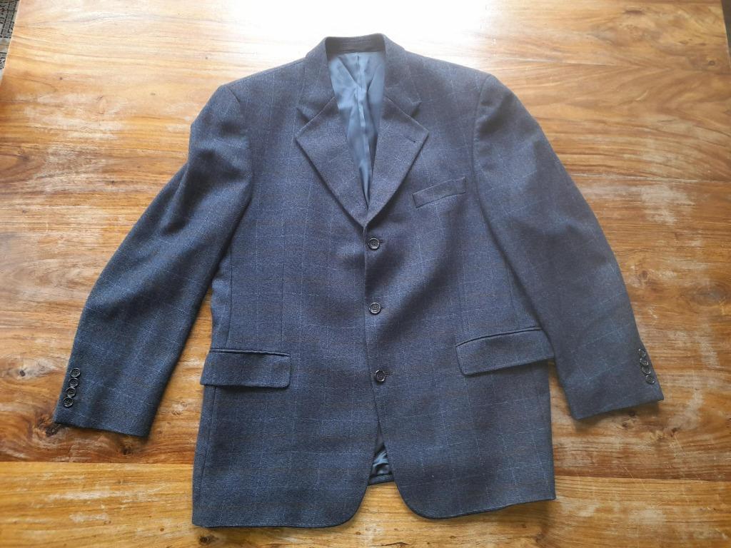 Blauwe herenvest (XL) met streepje, jas, Taille 56/58 (XL), Comme neuf, Westbury, Enlèvement