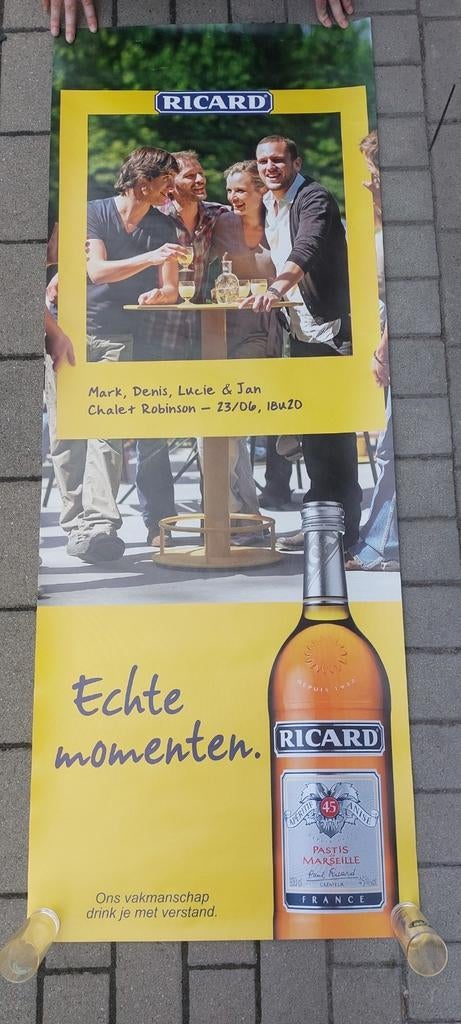 Reusachtige poster van Ricard, Verzamelen, Ophalen of Verzenden