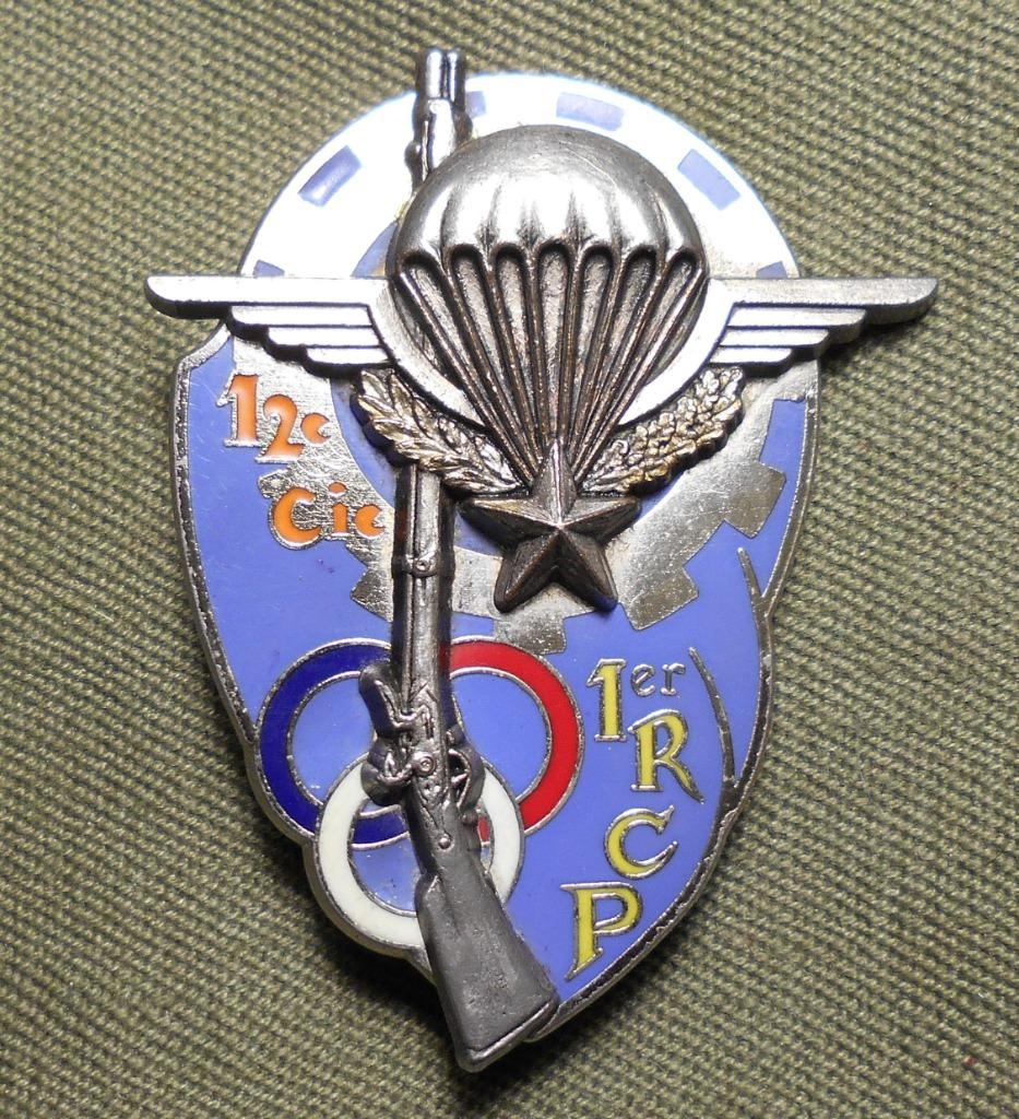 FRANCE / PARA / 1er RCP / 12em Cie., Verzamelen, Militaria | Algemeen, Verzenden, Landmacht, Embleem of Badge