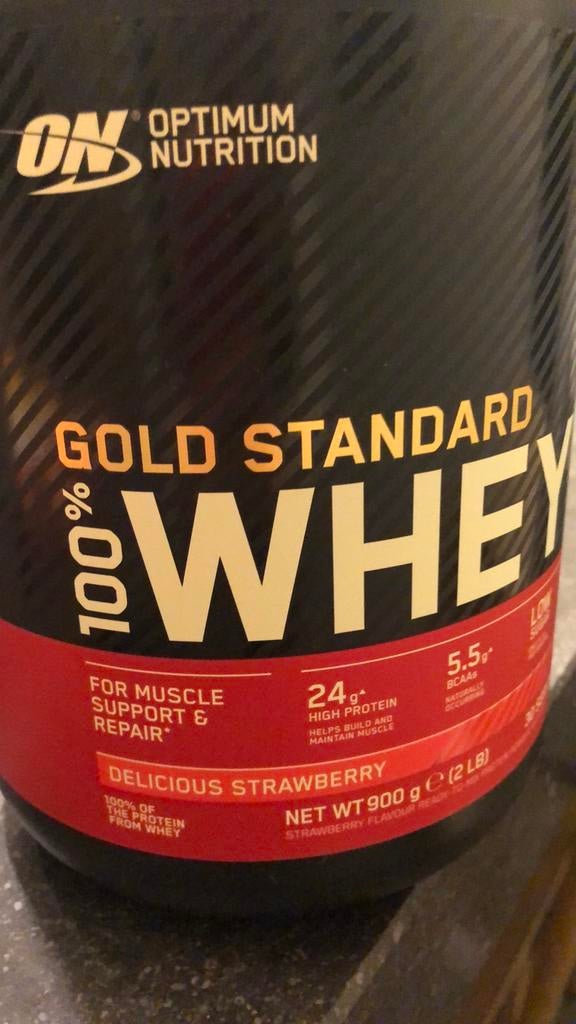 Optimum WGS aardbei 900 g - Decathlon - NIEUW, Sport en Fitness