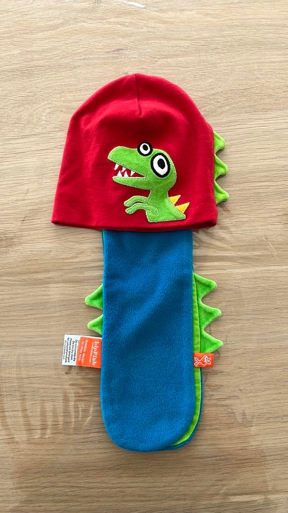 Lipfish sjaal + muts, Kinderen en Baby's, Ophalen, Zo goed als nieuw, Muts