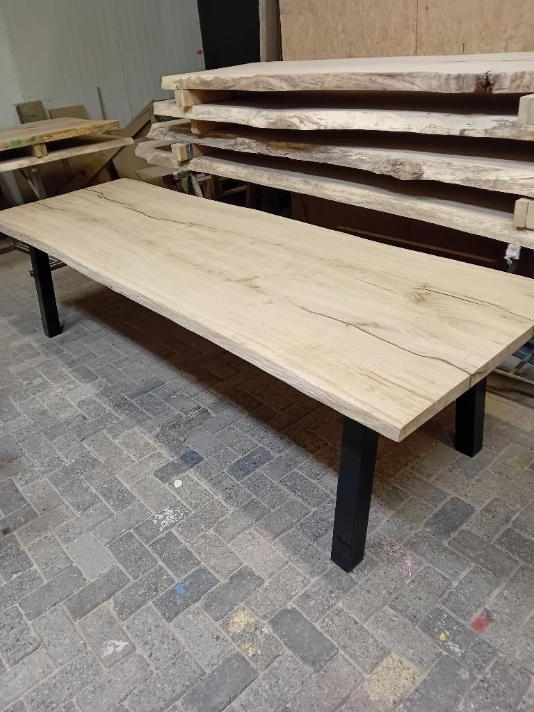 Boomstamtafel | eiken | Nieuw | dir leverbaar, Huis en Inrichting, Ophalen, Eikenhout, Overige vormen, Nieuw