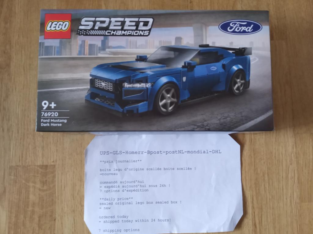 LEGO Speed Champions Ford Mustang Dark Horse - 76920-, Kinderen en Baby's, Speelgoed | Duplo en Lego, Verzenden, Lego, Nieuw, Speed Champions