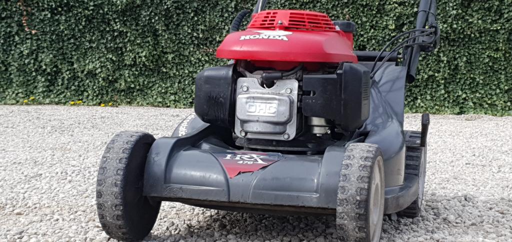 grasmaaier Honda HRX 476, mulcher, nooit zak ledigen.!!, Tuin en Terras, Ophalen, Zo goed als nieuw, Opvangbak