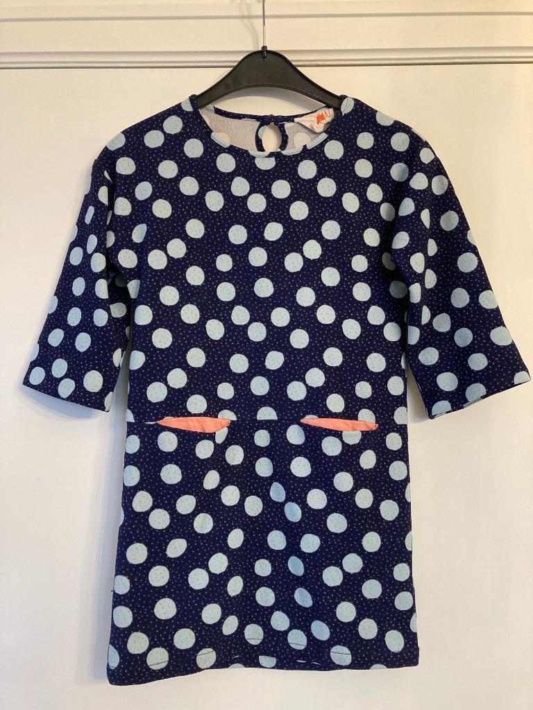 Winters bollen jurkje - Limon - 10 jaar, Robe ou Jupe, Enlèvement ou Envoi, Utilisé, Limon