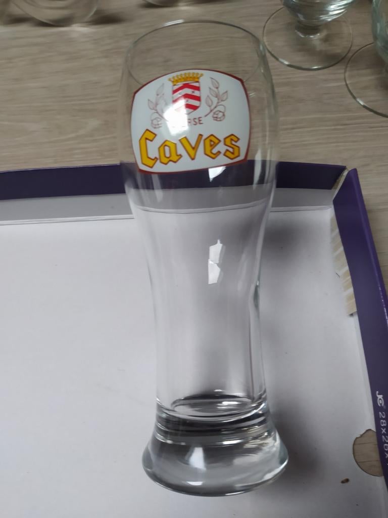 Bierglas Lierse Caves, Ophalen of Verzenden, Nieuw