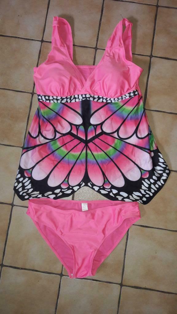 Maillot - tankini pour femme XL, Ophalen of Verzenden, Nieuw, Roze, Bikini