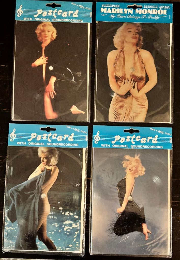 Marilyn Monroe vinylkaart, Verzamelen, Ophalen of Verzenden, Zo goed als nieuw, Film, Foto of Kaart