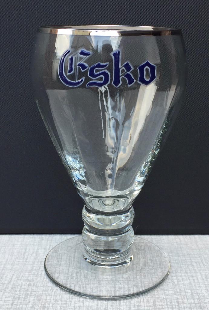 Bierglas Esko emaille - super zeldzaam, Ophalen of Verzenden, Zo goed als nieuw, Glas of Glazen, Overige merken