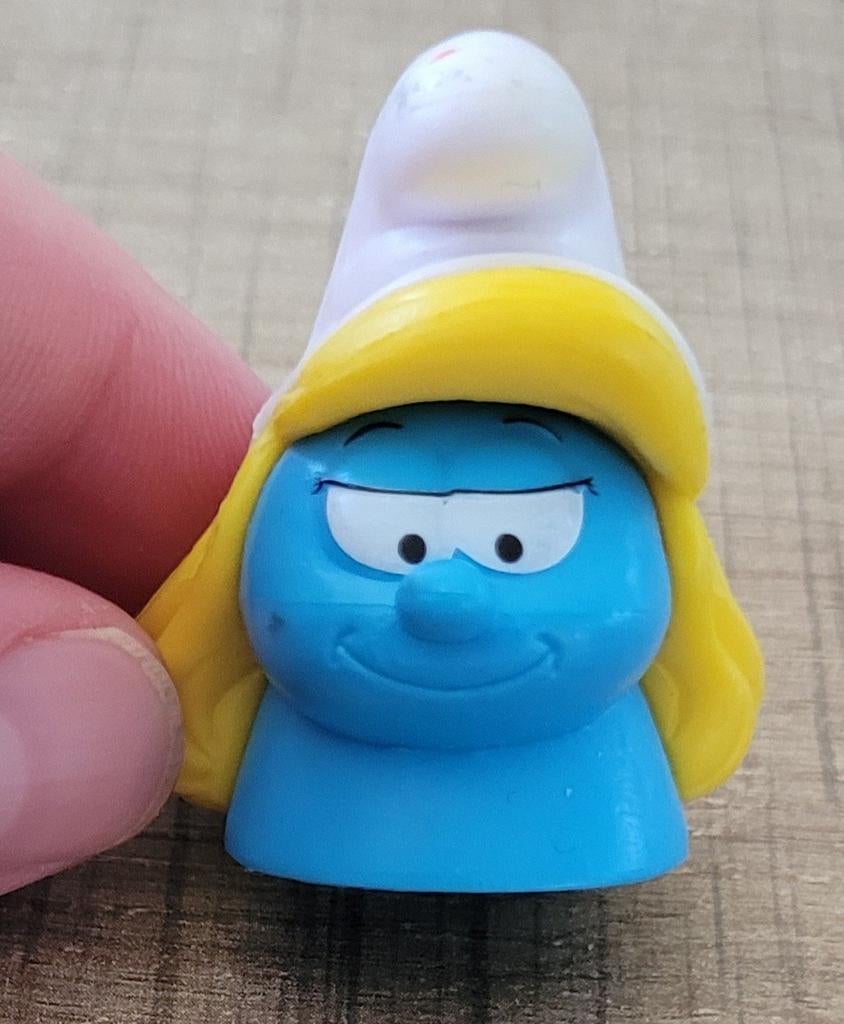 Smurfin: vingerpopje, Verzamelen, Stripfiguren, Ophalen of Verzenden, Smurfen, Gebruikt, Beeldje of Figuurtje