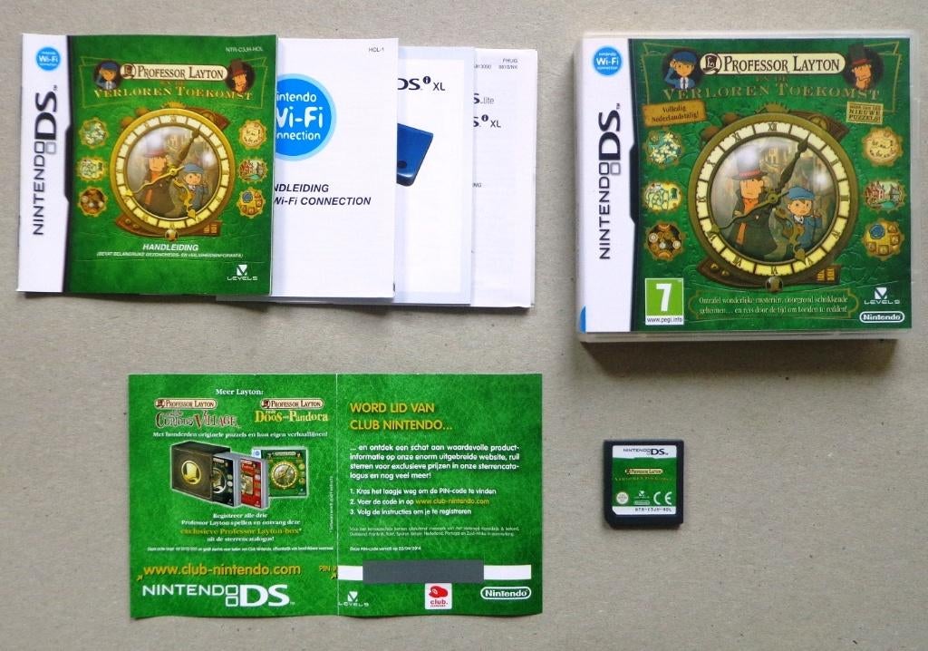 Professor Layton en de Verloren Toekomst voor de Nintendo DS, Ophalen of Verzenden, Zo goed als nieuw