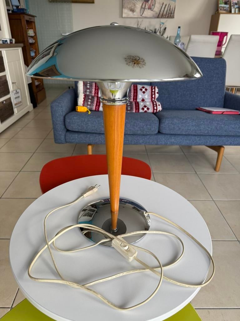 Lampe Paquebot ou Champignon Circan 1980 Titane Light, Maison & Meubles, Lampes | Lampes de table, Comme neuf, Moins de 50 cm