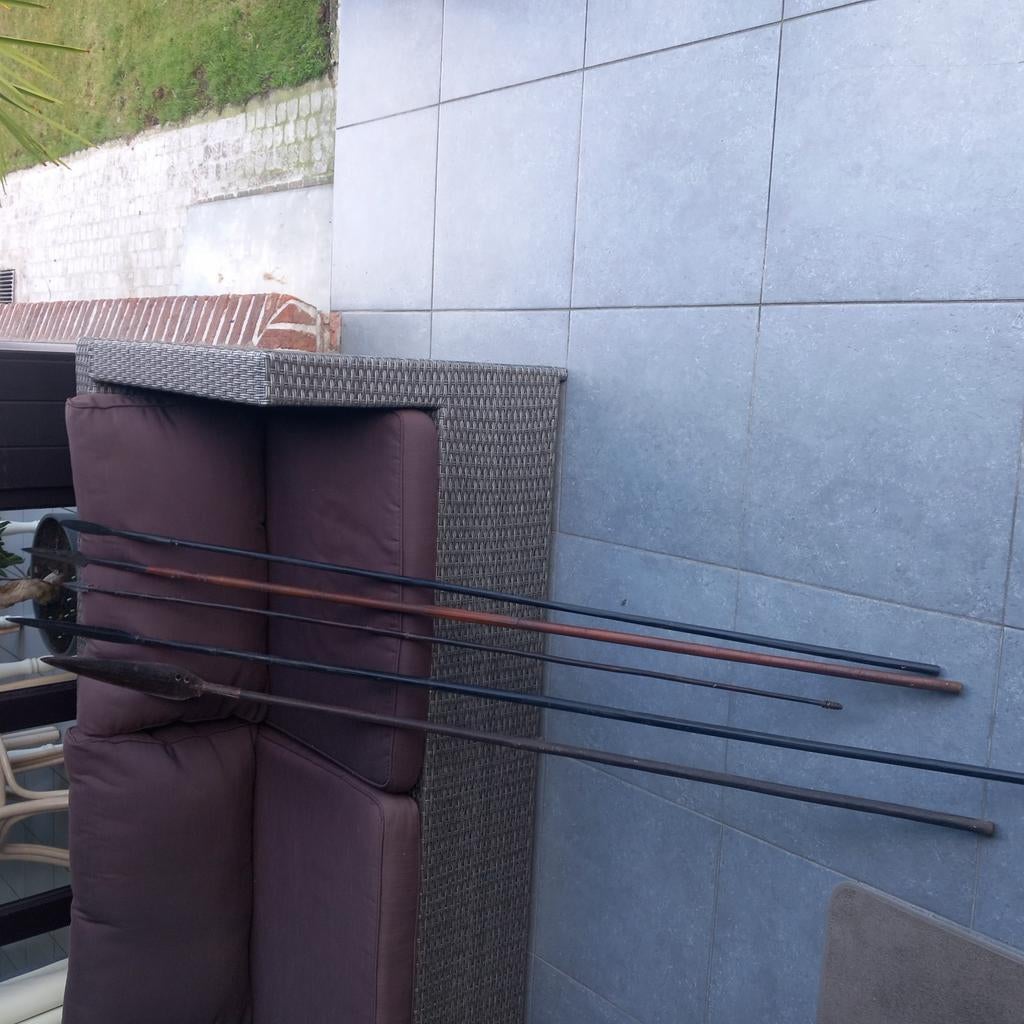 Congo 100 jaar oude speren ebbenhout etc.., Antiek en Kunst, Ophalen