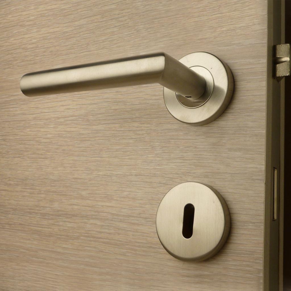 Deurklink GAMMA H001 inox, Enlèvement ou Envoi, Neuf, Inox, Loquet ou Poignée
