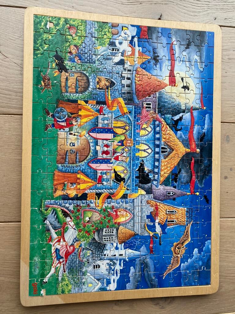 Houten puzzel Goki 192 stuks, Ophalen of Verzenden, Gebruikt
