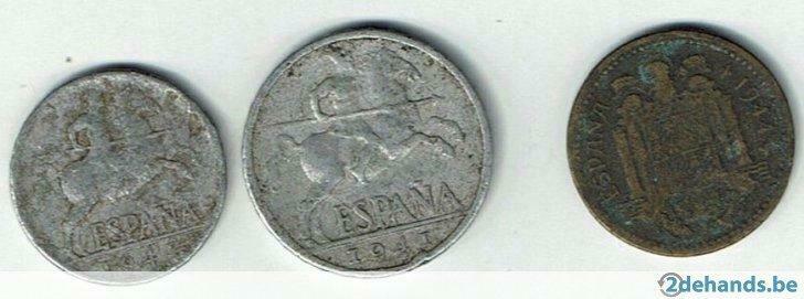 Munten Spanje WO 2 1941 1944, Verzenden