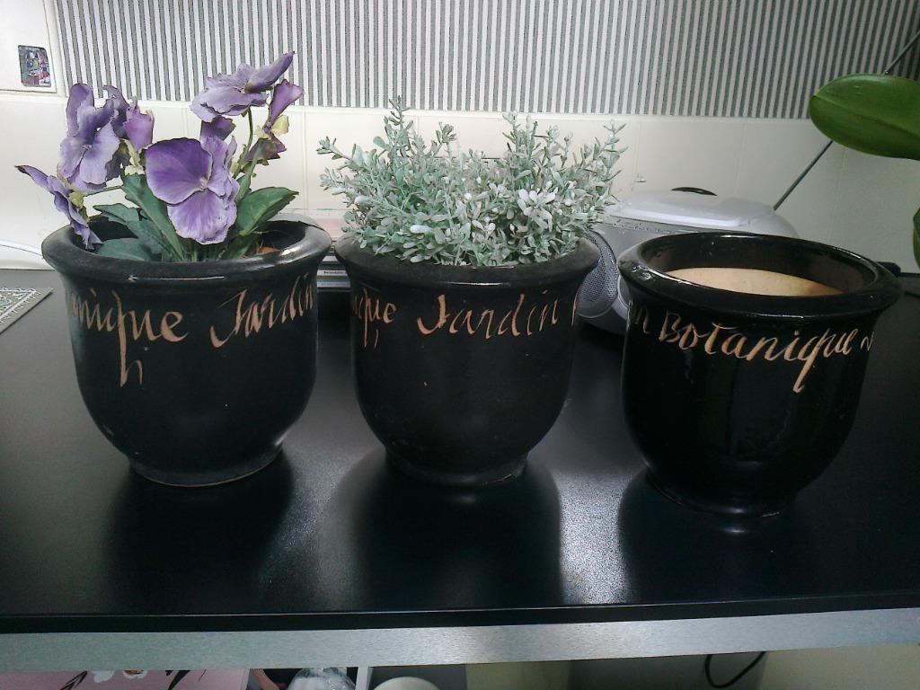 Bloempotten / cachepots binnenshuis, Enlèvement ou Envoi, Moins de 25 cm, Comme neuf, Moins de 40 cm